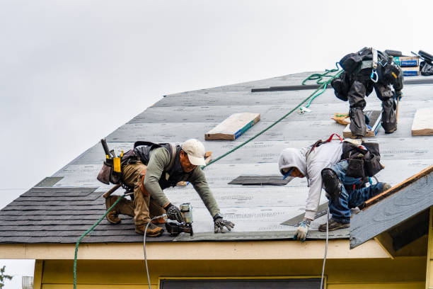 Professional Gutter Installation technician working in Wheatcroft, KY